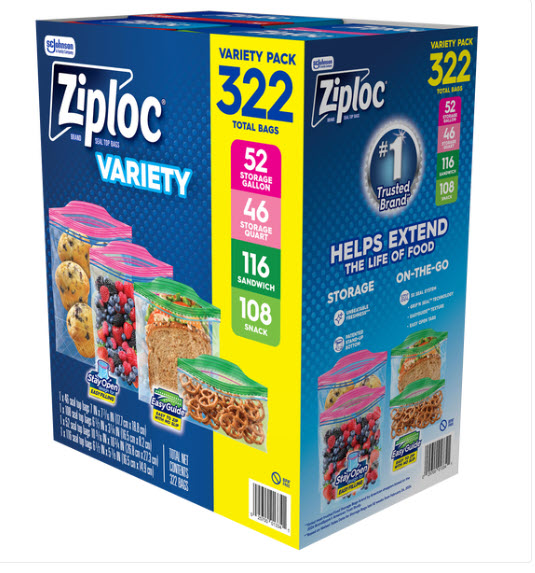 Ziploc Slider Storage Bag, Variety Pack, 166-count - Thumbnail 5