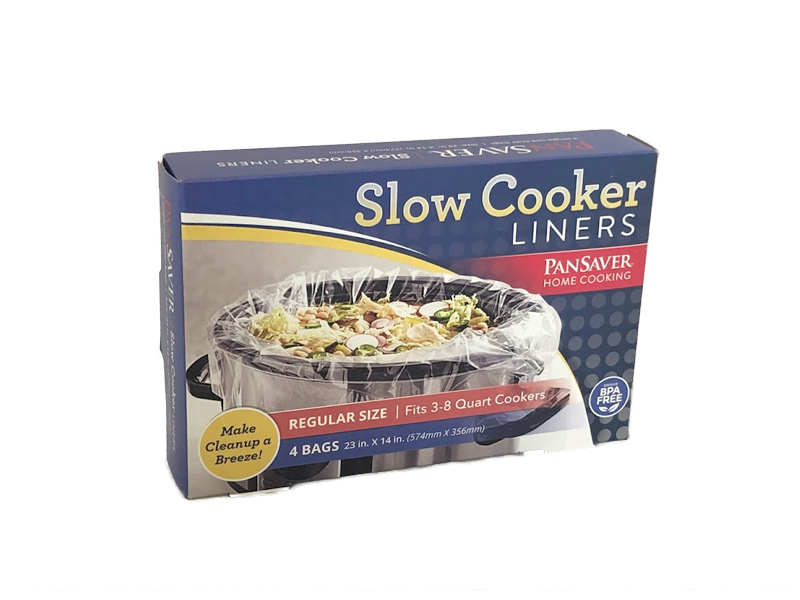 Pan Saver 4 Count Slow Cooker Bags With Sure Fit Band For 4 qt
