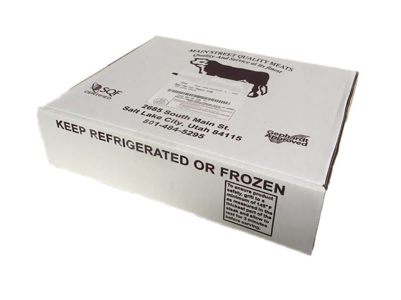 Main St. Meats Certified Hereford Choice Flat Iron Steaks 6/8 oz