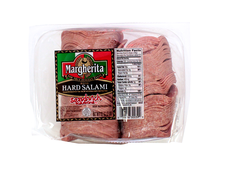Margherita Hard Salami Sandwich Solutions 2 lb. Bag EACH