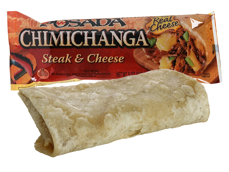 Posada Chimichangas, Shredded Steak & Cheese, Frozen Foods