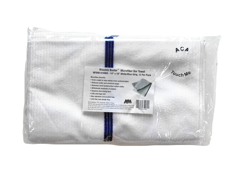 White Microfiber Bar Towels 12 ct. Bag EACH