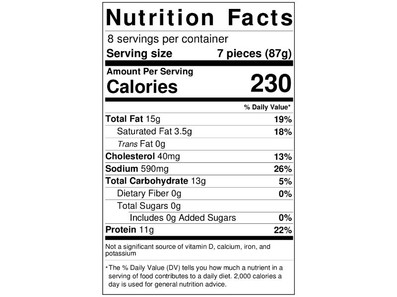 Pilgrim's Popcorn Chicken 24 oz. Bag EACH