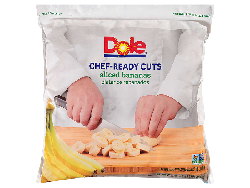 Dole ChefReady Cuts Sliced Bananas 5 lb. Bag EACH