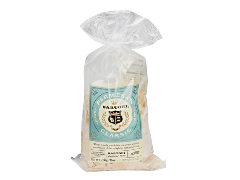 Home All Products Allergens Milk Sartori Classic Shaved Parmesan Cheese