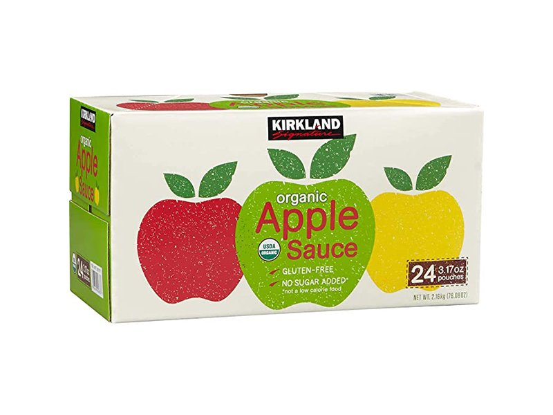 Kirkland Organic Applesauce Pouches 24/3.17 oz. Pouches CASE