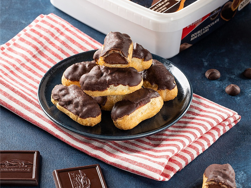 Delizza Ghirardelli Double Chocolate Mini Eclairs 20 ct. Box EACH
