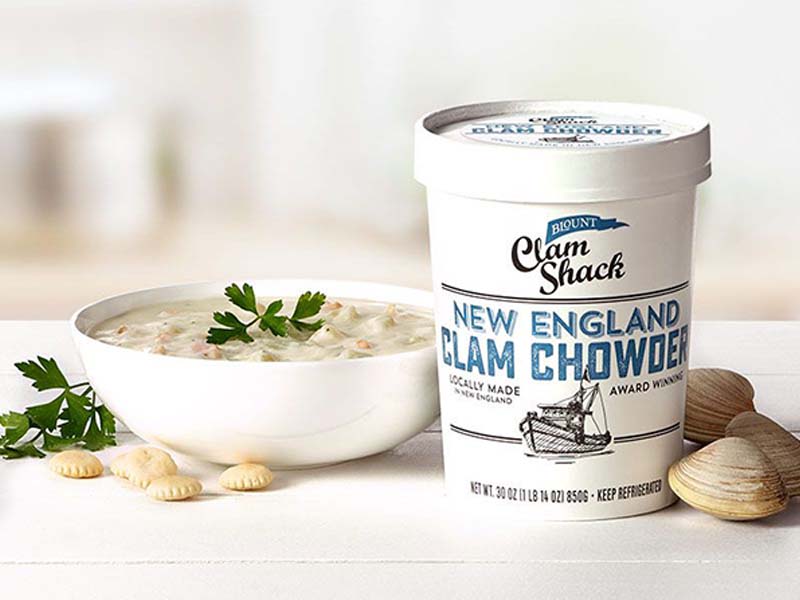 Blount Clam Shack New England Clam Chowder, 30 oz. tub EACH