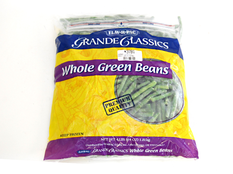 EACH Flav-R-Pac Beans 4 Bag Whole Green Classics lb. Grande