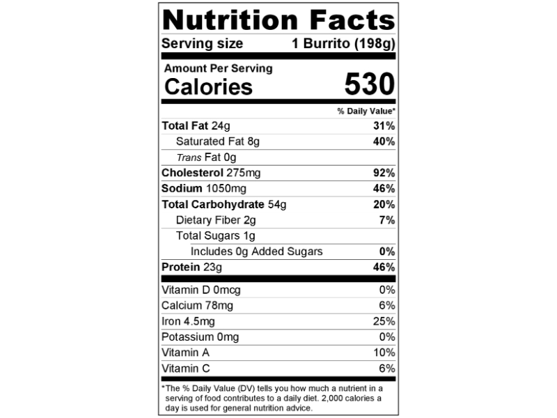 Don Miguel Egg & Sausage Breakfast Burritos 12/7 oz. CASE