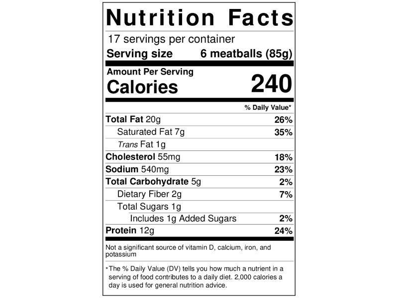 Rosina Italian Style Meatballs 52 oz. Bag EACH